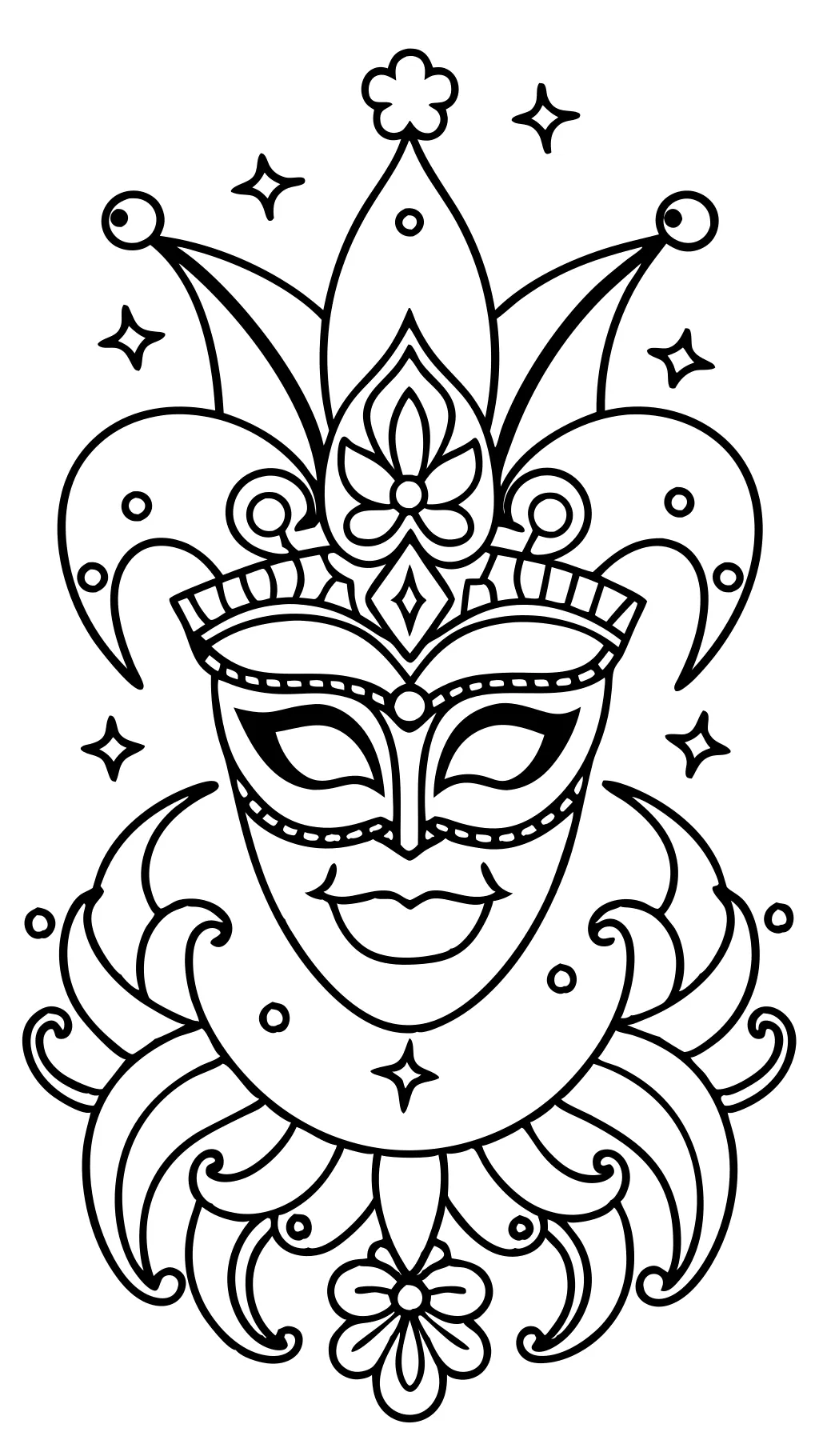 mardi gras coloring pages printable